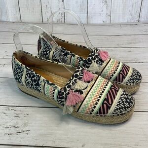 Crown Vintage Kalani Platform Tassel Espadrilles
